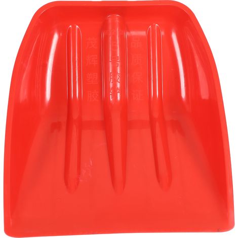 Pelle à neige rouge renforcée PP plastique résistant, outil de jardin enfant sûr et solide, 41x35cm (1/5)