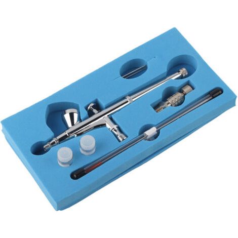 Pistolet à peinture à double action avec alimentation par gravité pour décoration de gâteaux et nail art (136T) (1/5)