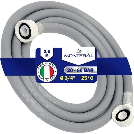 Tuyau Machine à Laver et Lave Vaisselle 3,5 m pour 25°C 20-60 Bar Ø 3/4" (1/5)