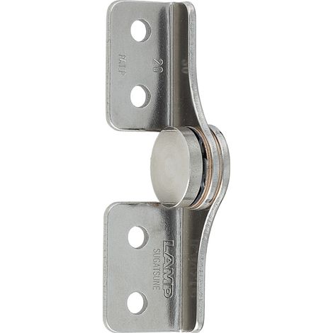 Charnière inox à frein pour meuble – Sens gauche – Charge 30 kgf/cm – Champ d'ouverture 0 à 206° – Pose en applique – Sugatsune (1/5)