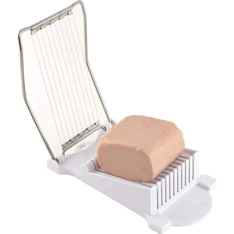 Trancheuse À Viande - Trancheuse Multifonction En Acier Inoxydable - Pour Œufs Fromages Bananes Fruits - 9 Lames - 22 X 12,5 X 5 Cm (1/5)