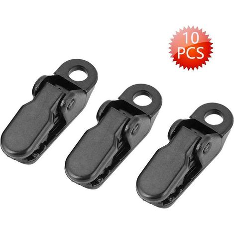 10pcs Pince bâche Clips, Snaps auvent Pince Ensemble auvent Clip Pince kit bâche Clips encliqueter cintres serrer l'outil pour Jardin (1/5)