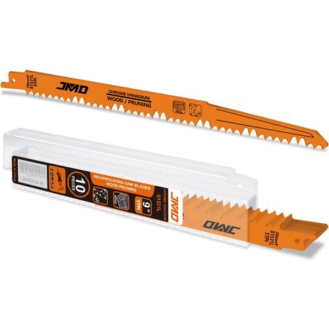 10 x S1531L 230mm 5TPI Reciprocating Saw Blades for Timber for Fast Wood Cutting (1/5)