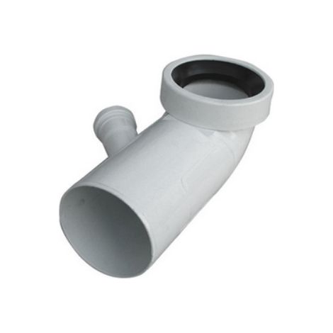 CURVA BIANCA WC ATTACCO BICCHIERE DX VALSIR Diam. 110 / 40 VALSIR