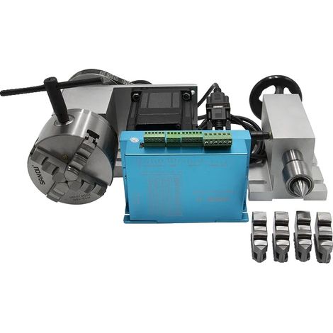 Motor de circuito cerrado, mandril de 4 mordazas, compatible con fresadoras CNC, con controlador hbs86h (1/2)
