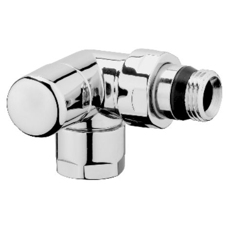 DETENTORE D'ARREDO AD ANGOLO DX CROMO-LUCIDO 1/2 S.F.