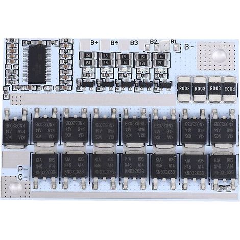 Placa protección BMS litio 12V 16.8V 21V 100A con equilibrado para batería 18650 5S (1/2)