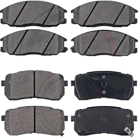 KIT PASTIGLIE FRENO ANTERIORI E POSTERIORI compatibile con AUDI A6 (C7, 4G2,4G5,4GC,4GD,4GH,4GJ) / PASTIGLIE FRENANTI AUTO OEM FDB4044,FDB4410 / SOSTITUZIONE DIRETTA / BASSA POLVERE / SILENZIOSO