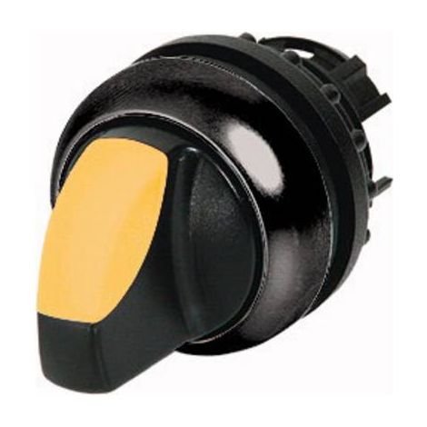 Commutateur rotatif lumineux 3 positions jaune à accrochage EATON M22S-WRLK3-Y (1/2)