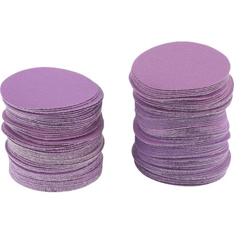 GARRYFIZH ‌160 Pièces Disques de Ponçage Velcro 3 pouces‌ - Grains 60-10000, Papier de Verre Oxyde d'Aluminium pour Bois, Métal, Peinture, Polissage à Sec ou à l'Eau
