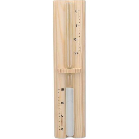 Sablier Sauna - Sablier 15 Minutes en Bois de Pin pour Séance de Sauna Hammam Spa - Accessoire Minuteur Détente Relaxation Bain Vapeur (1/5)