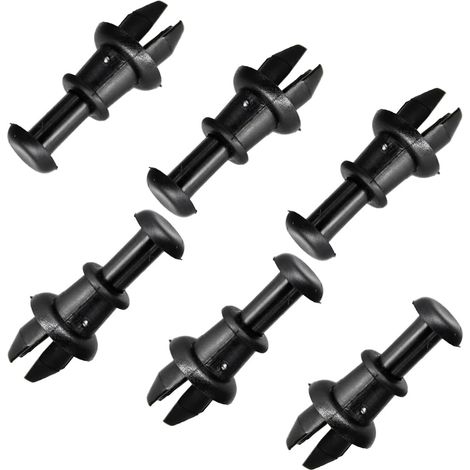 6x Support de Crochet d'Étagère de Coffre, Clips de Fixation Cintre à pour Étagère Arrière Voiture, Chevilles pour Étagère Coffre de Voiture, Cordons de Maintien pour Etagères Arrière Voiture (1/5)