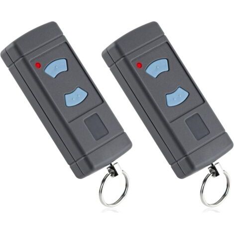 Lot de 2 Émetteur Garage Boutons Bleus 868MHz Remplacement pour HORMANN HSE2-868 HSM4-868 HSE4-868 Compatible avec Tubauto HSM4-868 HS4-868