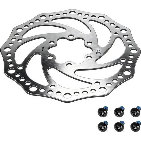 Rotor de frein à disque de 140 mm, pièces de rechange de frein à disque, rotor de disque de frein à 6 trous compatible avec le scooter électrique IX3 IX4 IX7Pro, pièces de réparation (1/5)