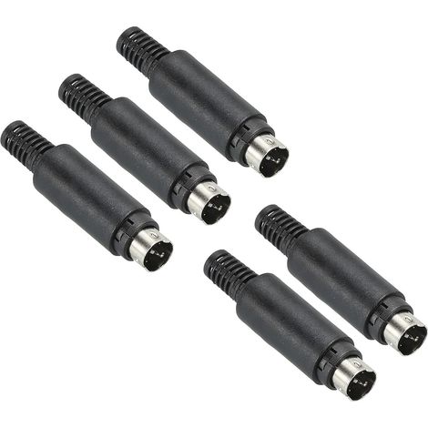 S-Vidéo DIN Mini Mâle Prise 3 Broche Signal Transmission pour TV, Lecteur DVD (1/5)