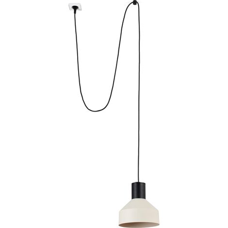 KOMBO Lámpara colgante beige Ø200 con clavija 68604-65