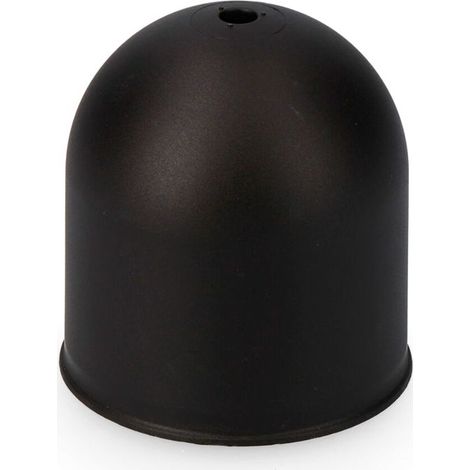 EDM – Tulipe de suspension noire Ø7 x 7 cm – Plastique résistant – Installation rapide – Rosace de plafond moderne (1/2)