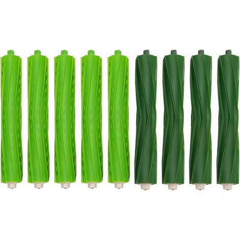 4 brosses en caoutchouc multi-surfaces pour aspirateurs robots I&E séries I7, I7+, I8, I8+/Plus, E5, E6 et E7 (1/5)