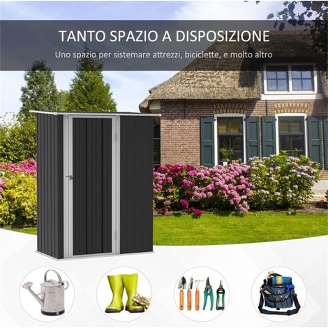 Heavy-Duty Steel Storage Shed for Tools,Bikes,and Lawn Equipment-Weather-Resistant,Secure,Easy Access Design (1/5)