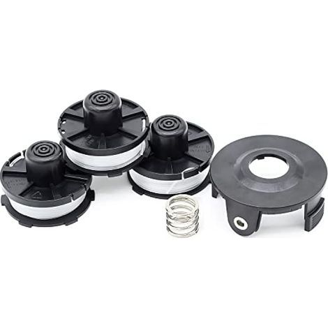 Applicable Lot de 3 bobines de fil pour tondeuse Makita 196146-9 (longueur : 8 m, Ø 1,60 mm avec couvercle de bobine) (1/5)