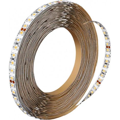 Ruban LED 24V DC 140LED/m 4.3W 5m Largeur 8mm Coupe tous les 5cm Master Blanc neutre 4000K