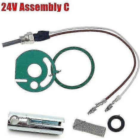 Componenti per riscaldatore 12V/24V Candela di preriscaldamento Perno in ceramica + Guarnizioni + Filtro + Chiave 252106011000 Eberspacher Hydronic D4wsc D5wsc -Yx-FA- (1/5)