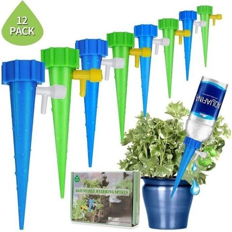 Système d\'arrosage automatique - Non spécifié - 12 Pcs - Réglable - Arrosage de jardin - Contrôle du débit (1/4)