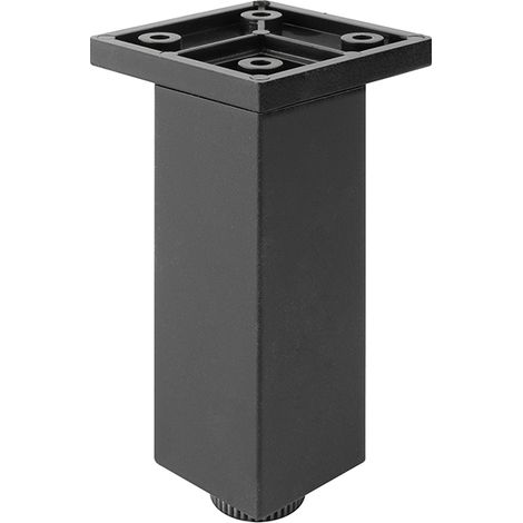 FP003 80 mm verstellbarer Möbelfuß, Mattschwarz SANS MARQUE