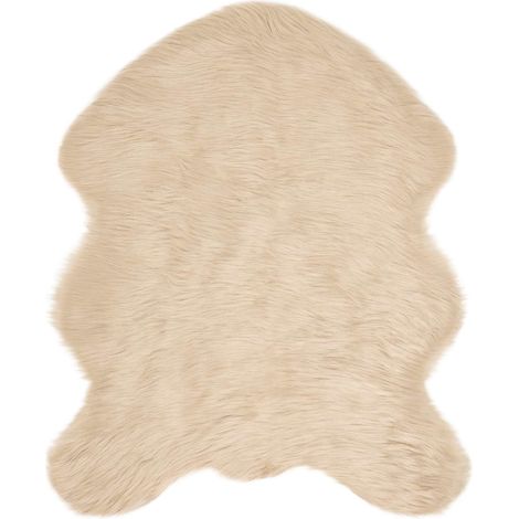 Maison Exclusive - Alfombra de de oveja sintética TAFALLA Beige 5