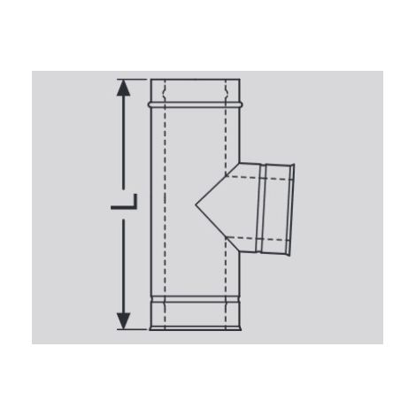 T-Anschluß 87° dw-silver 150 von Viessmann - 7539539