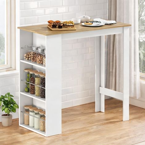 Mobilier de bar blanco en melamina de Madera 112 x 57 x 106 cm (1/5)