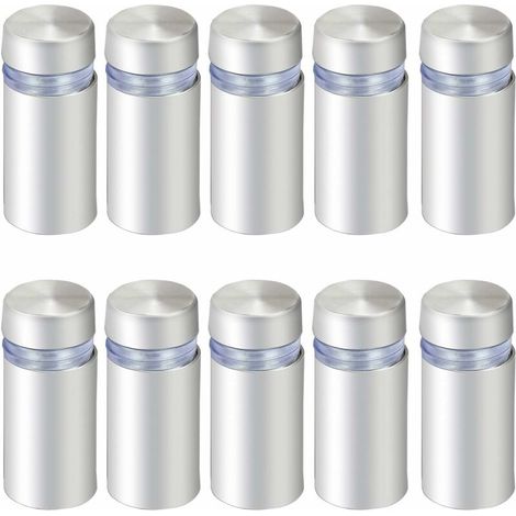 12 x 25mm En Acier Inoxydable Verre Standoff Support Vis Publicité Clous Matériel Montages Vis 10PCS