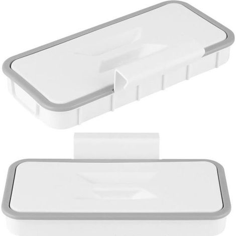 ARAMOX Porte-sac à déchets Support de Sac Poubelle Suspendu Porte-Poubelle avec Couvercle pour Accessoire de Placard de Cuisine (1/4)