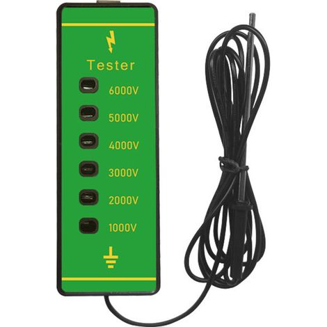 Lntyq ABS testeur de tension électrique Clôture Clôture Digital 1000 V-6000 V Mètre courant