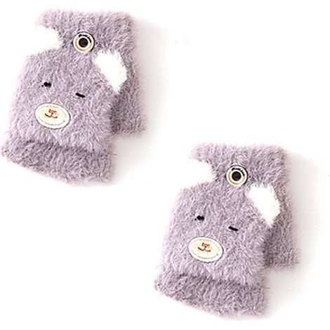 Gants Enfant - Pour Hiver - Taille 3-6 Ans - Coton Et Polyester - Toucher Doux - Lavage À La Main - Par Paquet De 1 Paire (1/5)