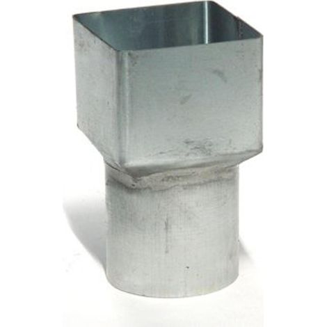 Wentzel zinc échappement carré x rond 100x80 mm (1/3)