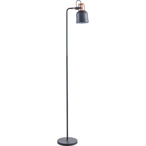 lampadaire lampe sur pied lampe de sol gris dorée (1/5)