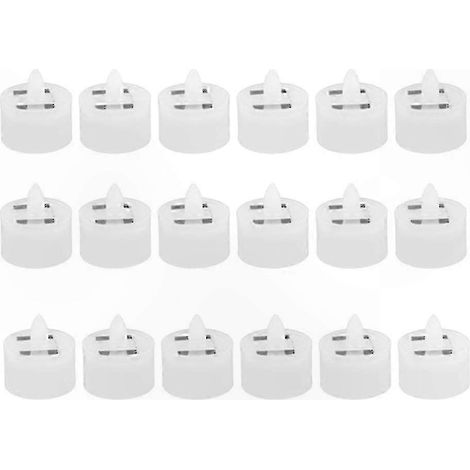 Lot de 18 bougies chauffe-plat solaires LED sans flamme, étanches et rechargeables pour l'extérieur (1/5)