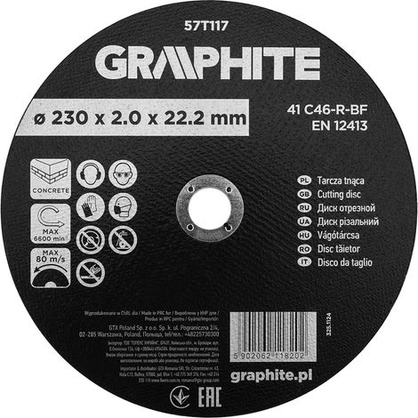 Disco de corte de corindón para hormigón 230 x 2,0 x 22,2 mm, 41 C46-R-BF (1/5)