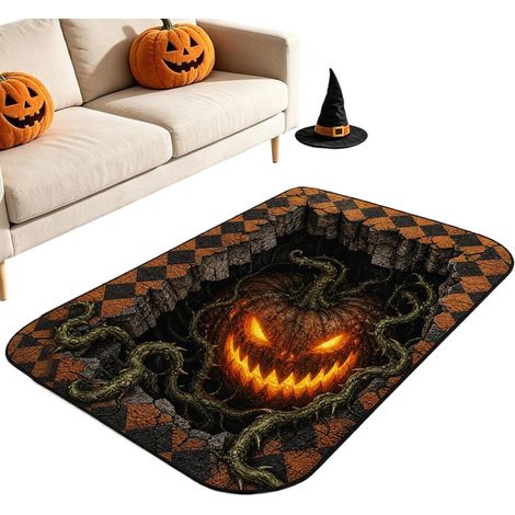 Tapis d'Halloween Illusion gothique doux antidérapant (1/5)