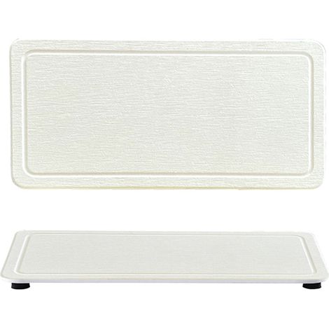 Bac À Égouttement En Diatomite - 20 cm x 10 cm - Surface À Rainures - Pieds En Silicone Anti-Dérapants - Pour Évier Salle De Bain Cuisine - 2 Pièces (1/5)