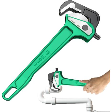 Clé de Plombier Pince Robuste et Ajustable pour Lavabo Outil à Tuyau Multifonction pour Plomberie Pour Valve Pompe Robinet Flexibles Évier Douche WC (1/5)