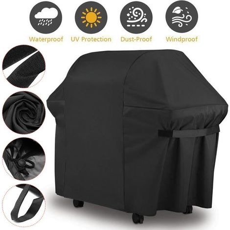 Housse Barbecue - Protection Étanche - Polyester - 153x72x112CM - Anti-poussière - Anti-pluie (1/4)