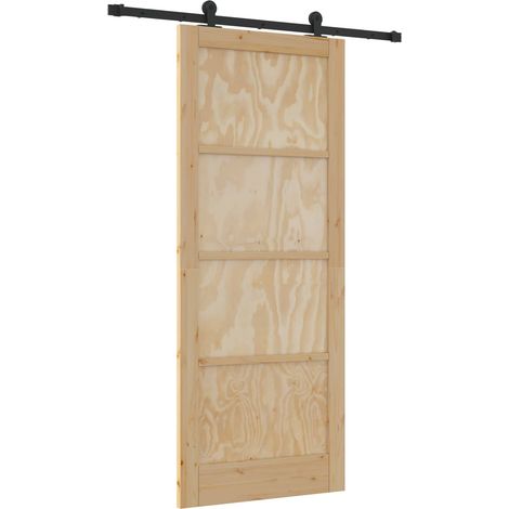 Maison Exclusive - Schiebetür ORKDAL Natur 86 x 211 cm Massives K