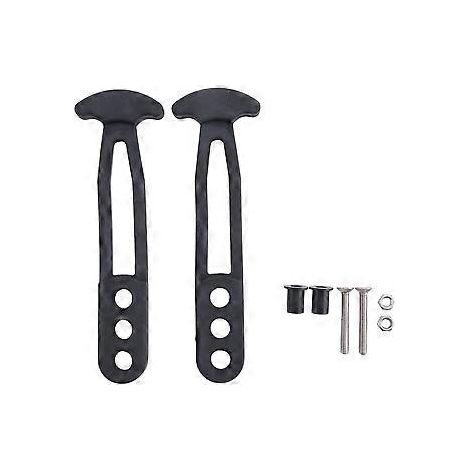 Lot de 2 échelles télescopiques pour bateau, sangles en caoutchouc, fixation et verrouillage réglables à 3 trous, pour ponton, bateau et yacht.