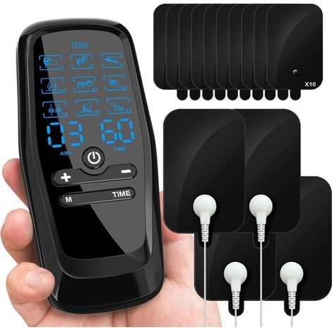 AquaForge 2025 Dual Channel TENS Device, Latest Model, for Pain Relief: Rechargeable Electronic Pulse Muscle Stimulator, Low Frequency Multifunctional Massager (1/5)