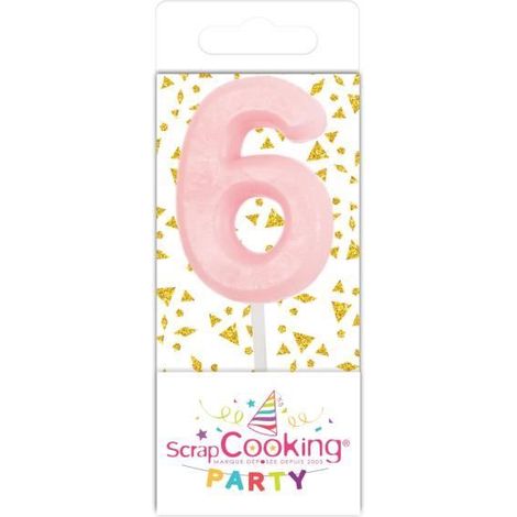 Bougie - Mini Bougie 6 - Blanc - Décoration de fête - Anniversaire - Mixte