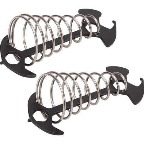 Piquets d'ancrage Anti-Chute en Forme d'arête de Poisson pour Corde à Vent, pour Camping et randonnée (Black) (1/5)