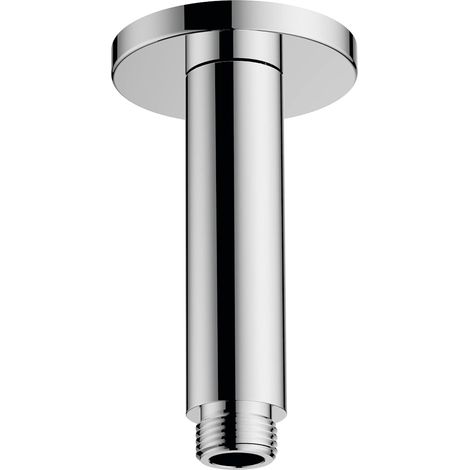 Bras de douche plafond - 1 unité - Laiton chromé - Fixation standard G 1/2 - Salle de bain moderne - 100 mm (1/4)
