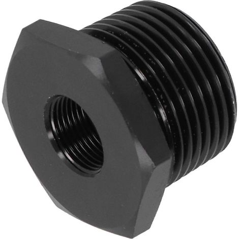 Adaptateur de filetage pour filtre à huile, filetage interne 1/2-28 vers filetage externe 3/4″ NPT, noir, aluminium antirouille, 011C Automobile